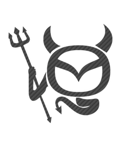 Sticker Karbon Mazda Teufel Logo
