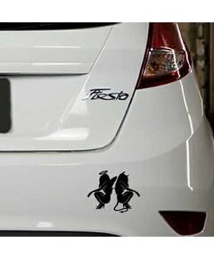 Angel and Devil Ford Fiesta Decal