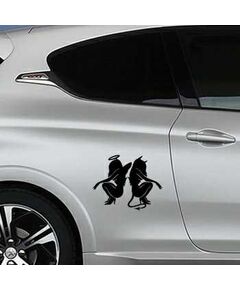 Angel and Devil Peugeot Decal