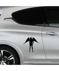 Sexy Woman Angel Peugeot Decal
