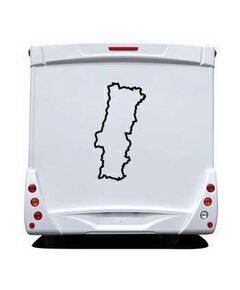 Sticker Wohnwagen/Wohnmobil Portugal Continent Silhouette contour
