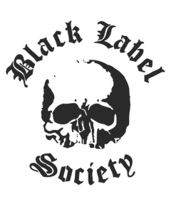 Sticker Black Label Skull Logo