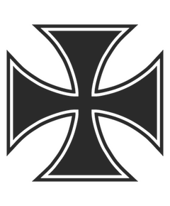 Sticker Croix de Malte 3