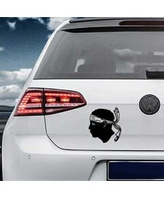 Sticker VW Golf Kopf vom Maure Corse Corsica