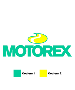 Sticker Motorex Oil Logo 2 Couleurs au Choix