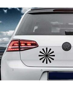 Sticker VW Golf Rayons Soleil