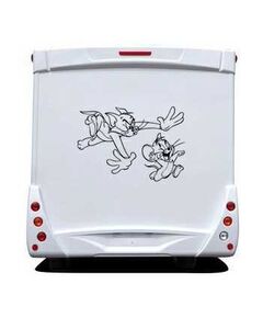 Cat catches Mouse Camping Car Decal