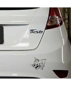 Cat and Mouse laugh friends Ford Fiesta Decal