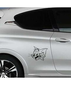 Sticker Peugeot Katze et Maus rigolent