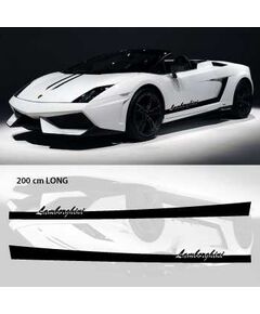 Lamborghini car side stripes decals set