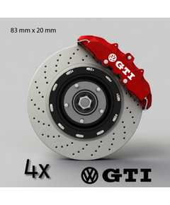 Kit Stickers Étrier Frein VW Volkswagen Golf GTI Logo