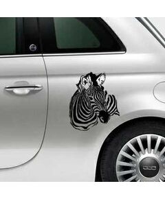The Zebra Face Fiat 500 Decal