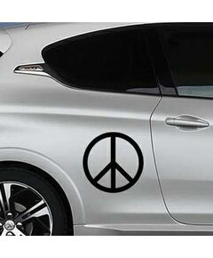 VW Peace and love logo Peugeot Decal
