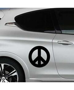 Sticker Peugeot Peace and Love Logo 2