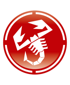 Sticker Fiat Abarth Logo Button