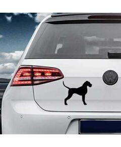 Sticker VW Golf Silhouette Hund