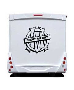 OM Droit au But Camping Car Decal