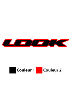 Sticker Vélo Look Logo en 2 Couleurs au Choix