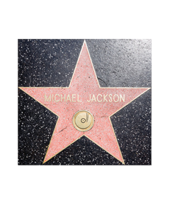 Sticker Deko Michael Jackson Stern Hollywood