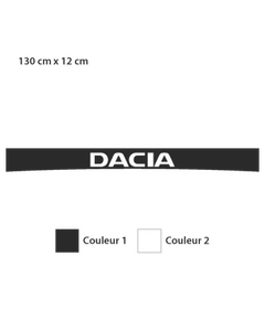 Sticker Bande Sonnenblende Dacia logo - 2ème modèle