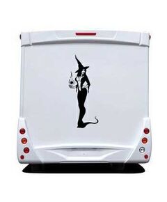 Sexy witch Camping Car Decal