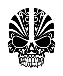Tribal skull Decal