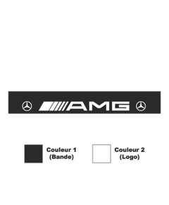 Sticker Bande Sonnenblende Mercedes AMG logo