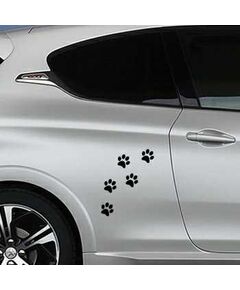 Sticker Peugeot empreintes pattes de chat