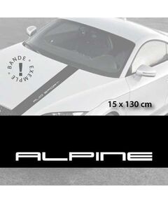 Alpine car hood decal strip