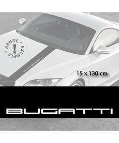 Bugatti car hood decal strip