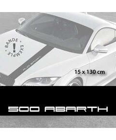 Fiat 500 Abarth car hood decal strip