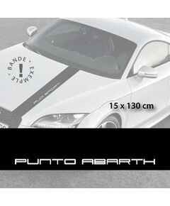 Fiat Punto Abarth car hood decal strip