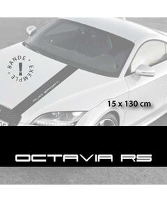 Skoda Octavia RS car hood decal strip