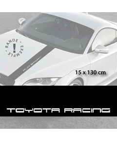 Toyota Racing car hood decal strip