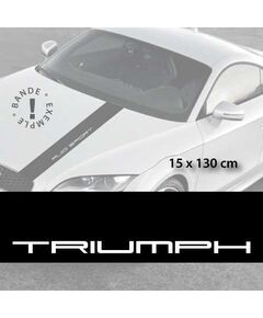 Triumph car hood decal strip