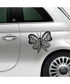 Sticker Fiat 500 Schmetterling Design