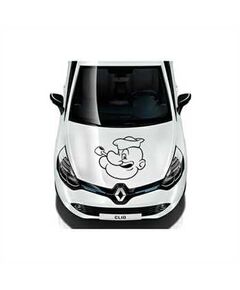 Popeye face Renault Decal