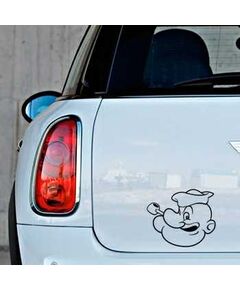 Sticker Mini Visage Popeye