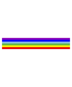 Peace flag strip decal