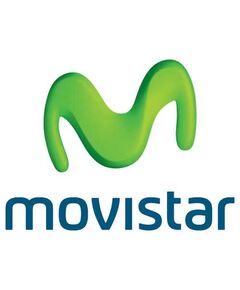 Sticker Movistar Logo Couleur (12 cm)