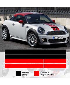 Kit Stickers Bandes Mini Coupe Cooper S
