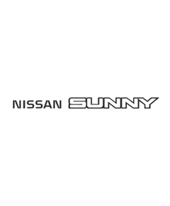 Nissan Sunny Coupe Logo Decal