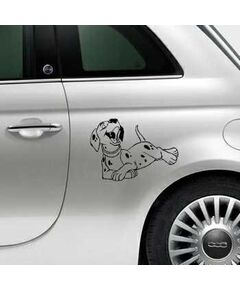 Sticker Fiat 500 Hund Dalmatiener