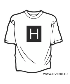 T-Shirt H de House in Black