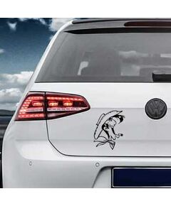Sticker VW Golf Lucky Luke