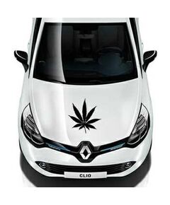 Sticker Renault Feuille de Cannabis
