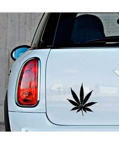 Sticker Mini Feuille de Cannabis