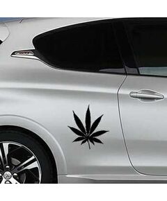 Sticker Peugeot Feuille de Cannabis