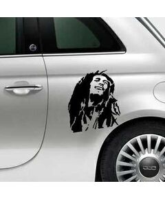 Sticker Fiat 500 Bob Marley
