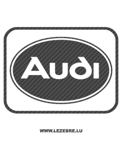 Audi Logo Carbon Decal 3